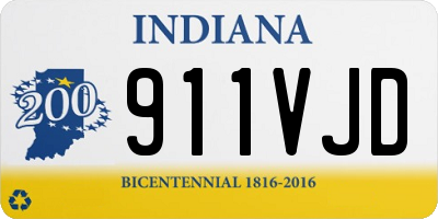 IN license plate 911VJD