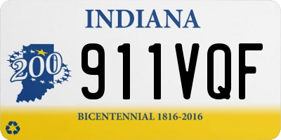 IN license plate 911VQF