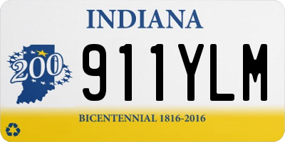 IN license plate 911YLM