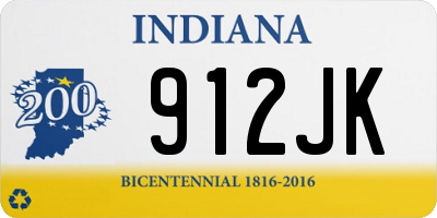 IN license plate 912JK