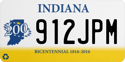 IN license plate 912JPM