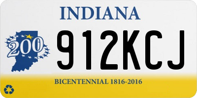 IN license plate 912KCJ
