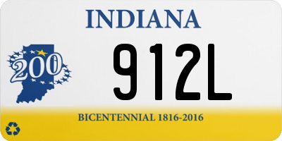 IN license plate 912L