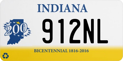 IN license plate 912NL