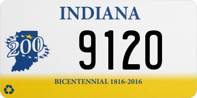 IN license plate 912O