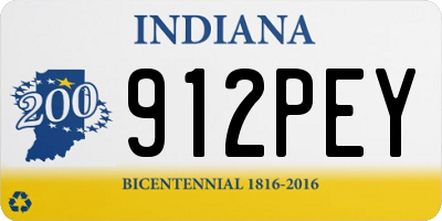 IN license plate 912PEY
