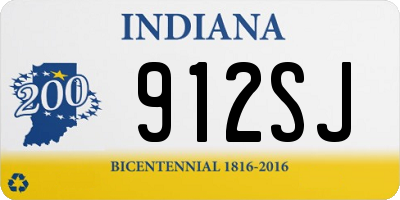 IN license plate 912SJ