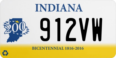 IN license plate 912VW