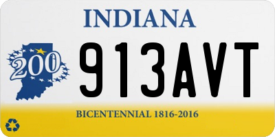 IN license plate 913AVT