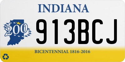 IN license plate 913BCJ