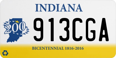 IN license plate 913CGA