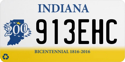 IN license plate 913EHC