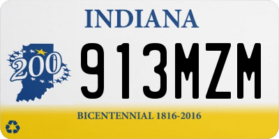 IN license plate 913MZM