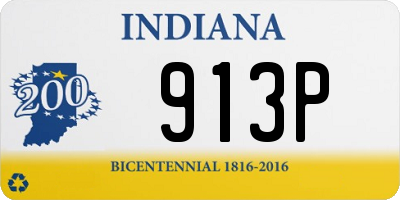 IN license plate 913P