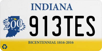 IN license plate 913TES