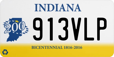 IN license plate 913VLP