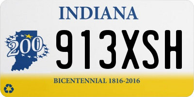 IN license plate 913XSH