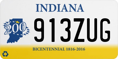 IN license plate 913ZUG