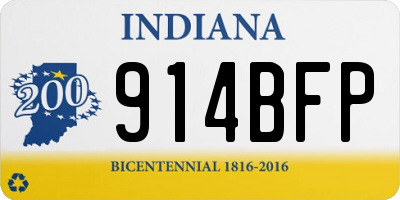 IN license plate 914BFP