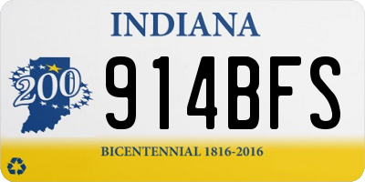 IN license plate 914BFS