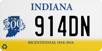 IN license plate 914DN