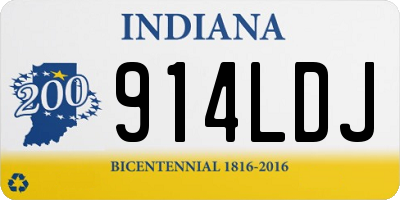 IN license plate 914LDJ