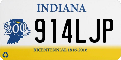 IN license plate 914LJP