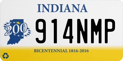 IN license plate 914NMP