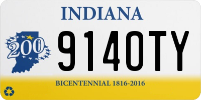 IN license plate 914OTY