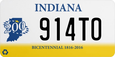 IN license plate 914TO