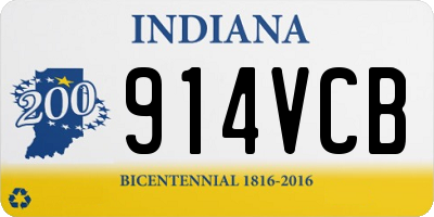IN license plate 914VCB