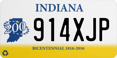 IN license plate 914XJP