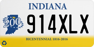 IN license plate 914XLX