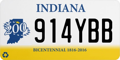IN license plate 914YBB