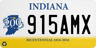 IN license plate 915AMX