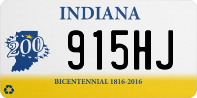 IN license plate 915HJ