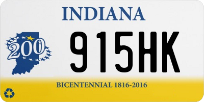 IN license plate 915HK