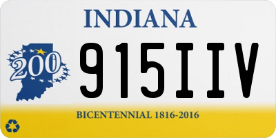 IN license plate 915IIV