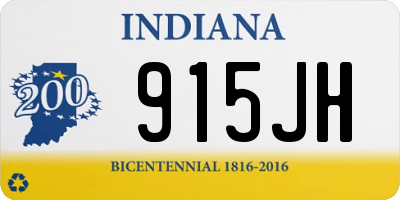 IN license plate 915JH