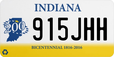 IN license plate 915JHH
