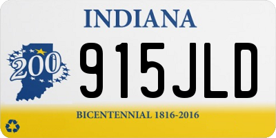 IN license plate 915JLD