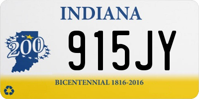 IN license plate 915JY
