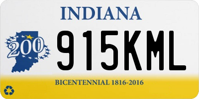 IN license plate 915KML