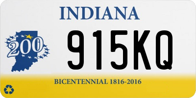 IN license plate 915KQ