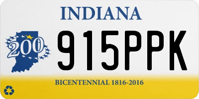 IN license plate 915PPK