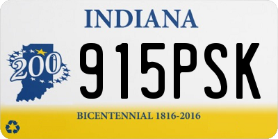 IN license plate 915PSK