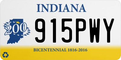IN license plate 915PWY