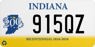 IN license plate 915QZ