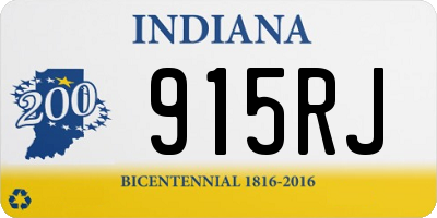 IN license plate 915RJ