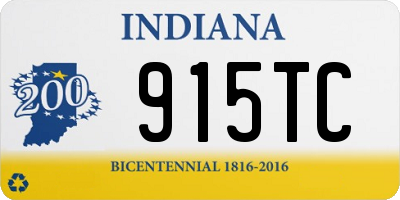 IN license plate 915TC
